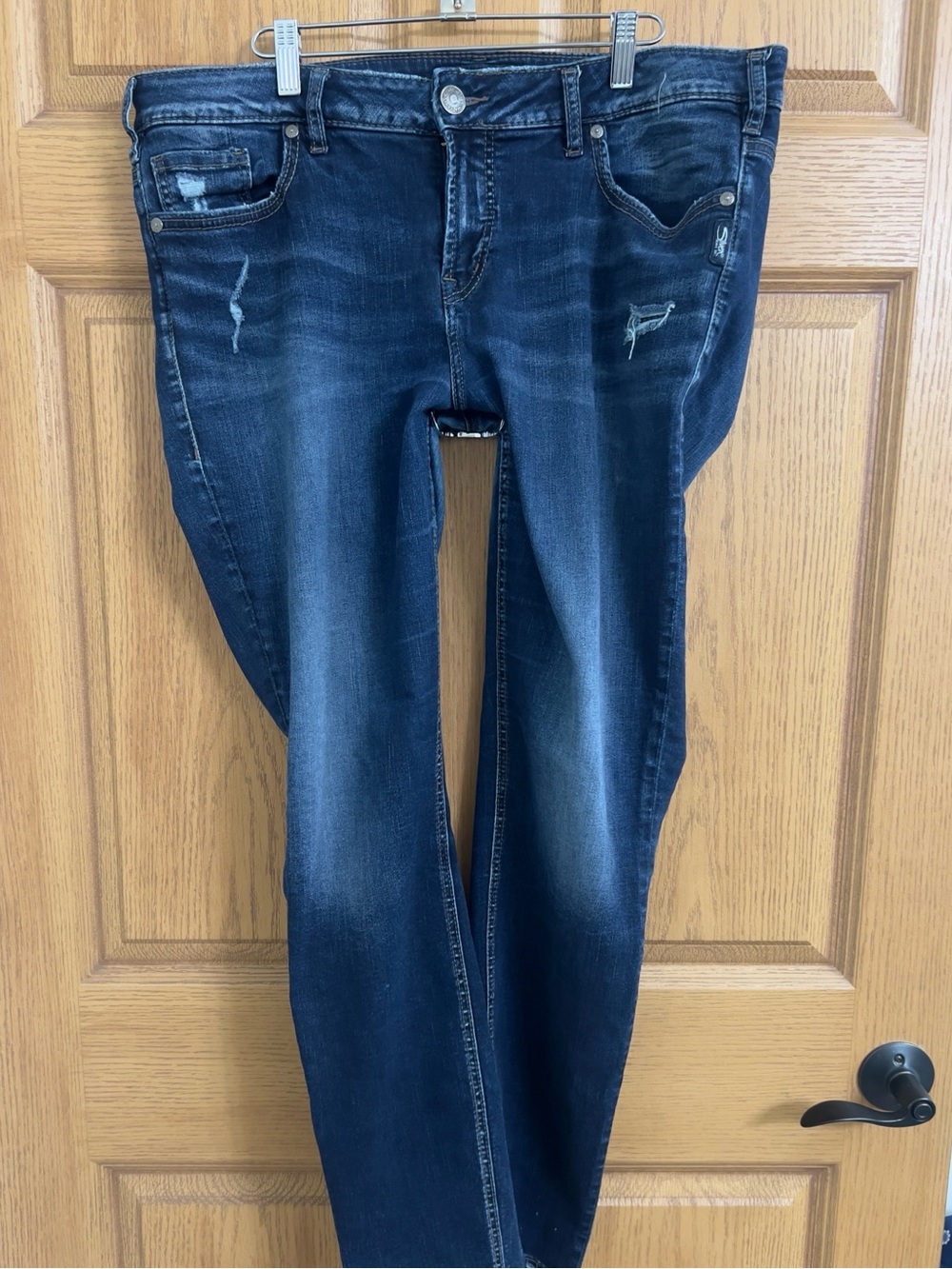 Silver Aiko Mid Skinny Jeans Size 16/31L